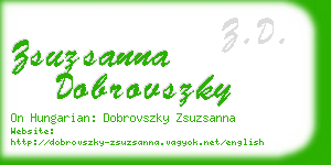 zsuzsanna dobrovszky business card